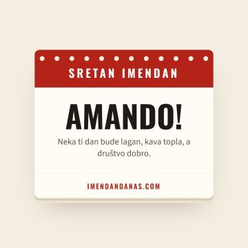 Sretan imendan, Amando