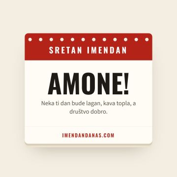Sretan imendan, Amon