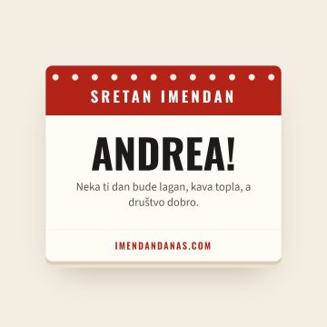 Sretan imendan, Andrea