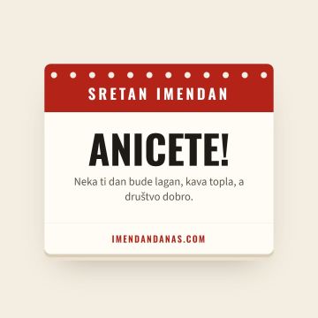Sretan imendan, Anicet