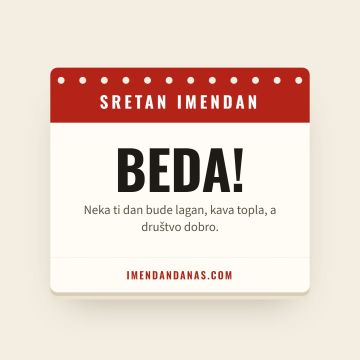 Sretan imendan, Beda