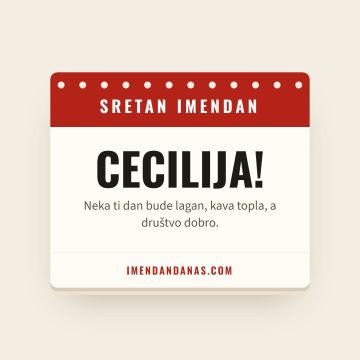 Sretan imendan, Cecilija