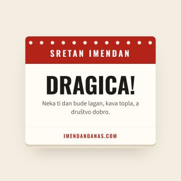 Sretan imendan, Dragica