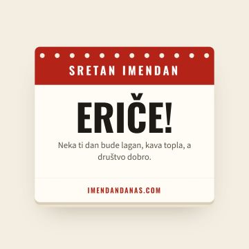 Sretan imendan, Erik