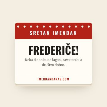 Sretan imendan, Frederik