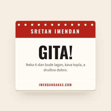 Sretan imendan, Gita
