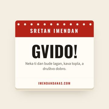 Sretan imendan, Gvido