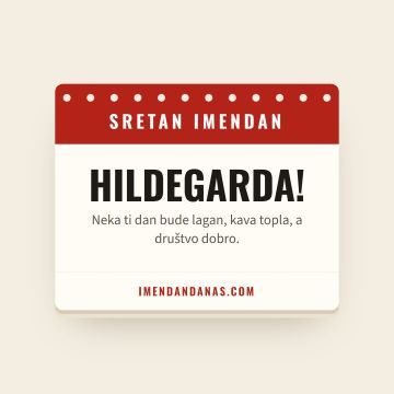 Sretan imendan, Hildegarda