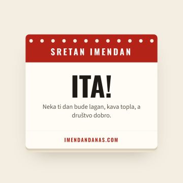 Sretan imendan, Ita