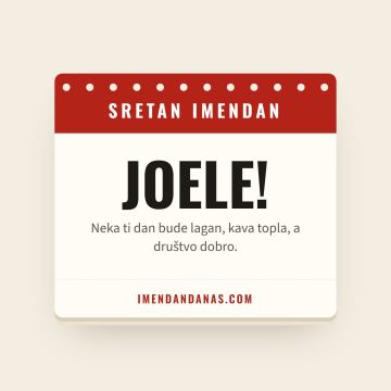 Sretan imendan, Joel