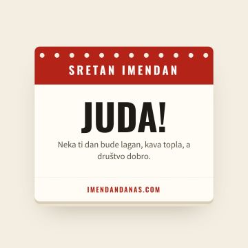 Sretan imendan, Juda