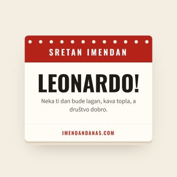 Sretan imendan, Leonardo