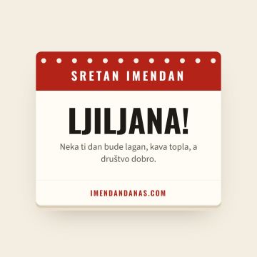 Sretan imendan, Ljiljana