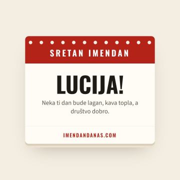 Sretan imendan, Lucija
