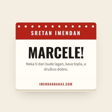 Sretan imendan, Marcel
