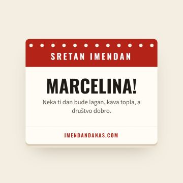 Sretan imendan, Marcelina