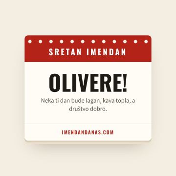 Sretan imendan, Oliver