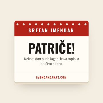 Sretan imendan, Patrik