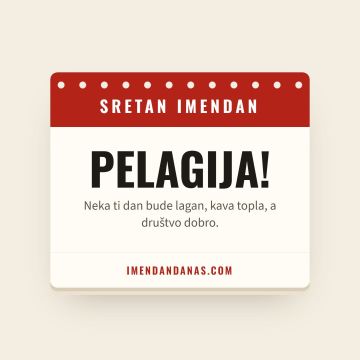 Sretan imendan, Pelagija