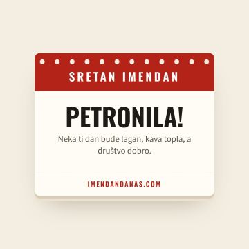 Sretan imendan, Petronila