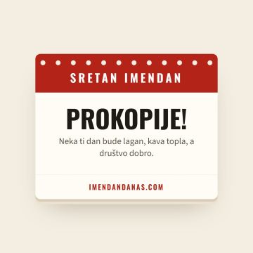 Sretan imendan, Prokopije