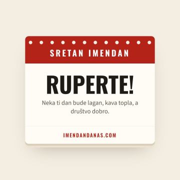 Sretan imendan, Rupert