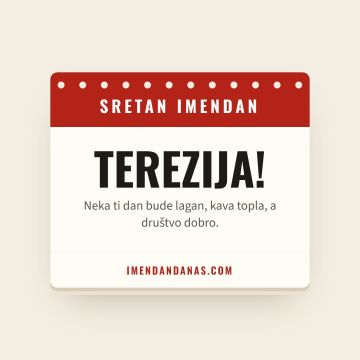 Sretan imendan, Terezija