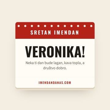 Sretan imendan, Veronika