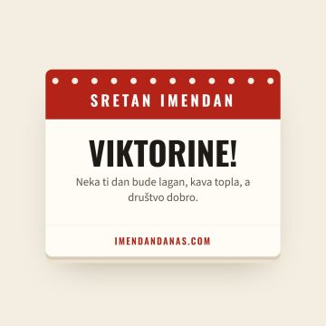 Sretan imendan, Viktorin