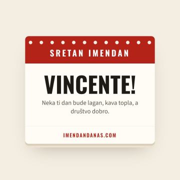 Sretan imendan, Vincent