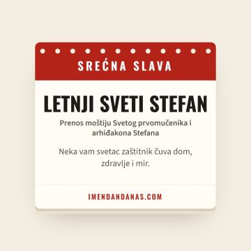 Srećna slava – Ljetnji Sveti Stefan